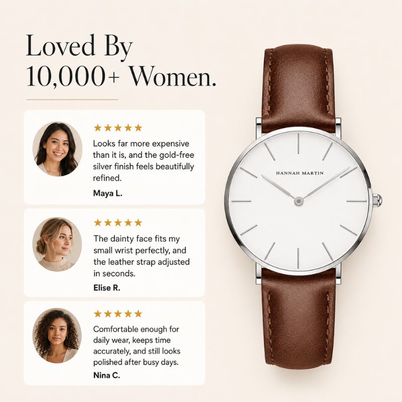 Classic Minimalist Leather Watch