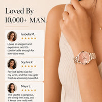 Crystal Heart Bracelet Watch