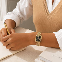 Crystal Women’s Watch with Emerald Dial