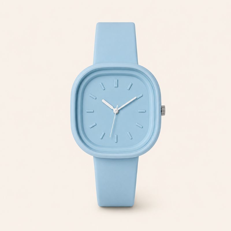 Pastel Square Silicone Watch