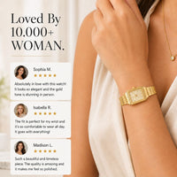 Vintage Gold Rectangle Watch