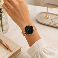 Minimalist Round Mesh Watch
