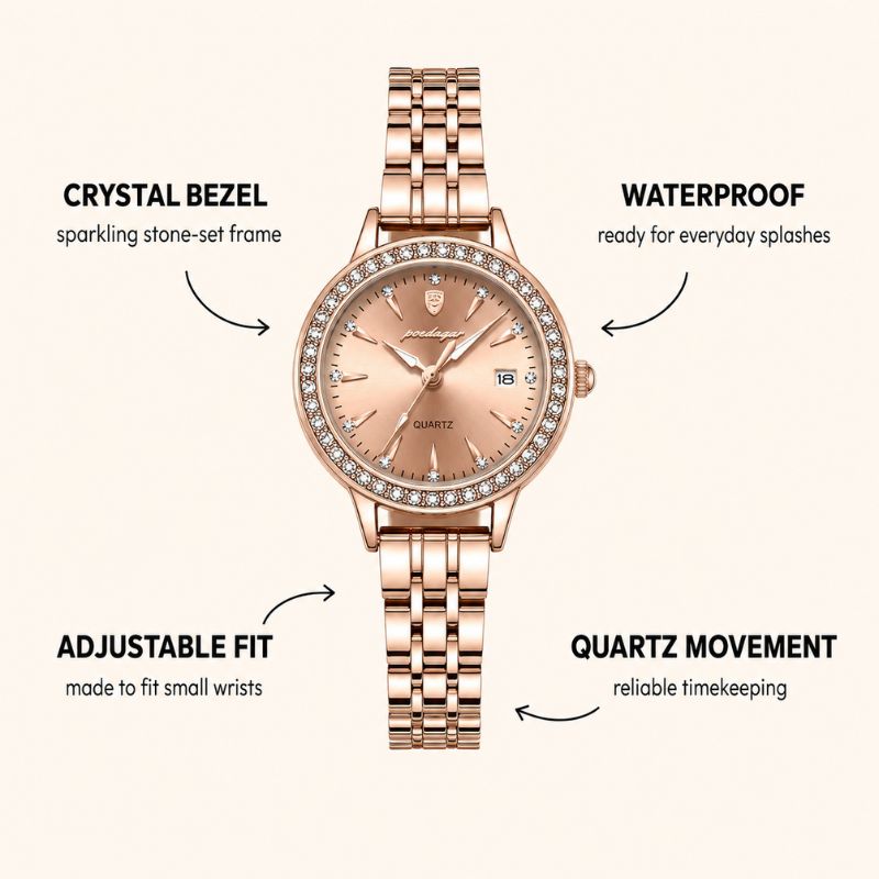 CrystalRosé Crystal Bracelet Watch