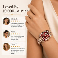 Crystal Rectangle Bracelet Watch