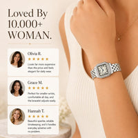 Square Crystal Bracelet Watch