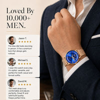 Roman Numeral Mesh Strap Watch