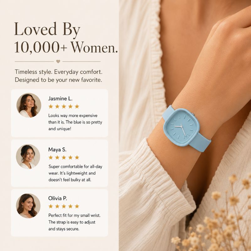 Pastel Square Silicone Watch
