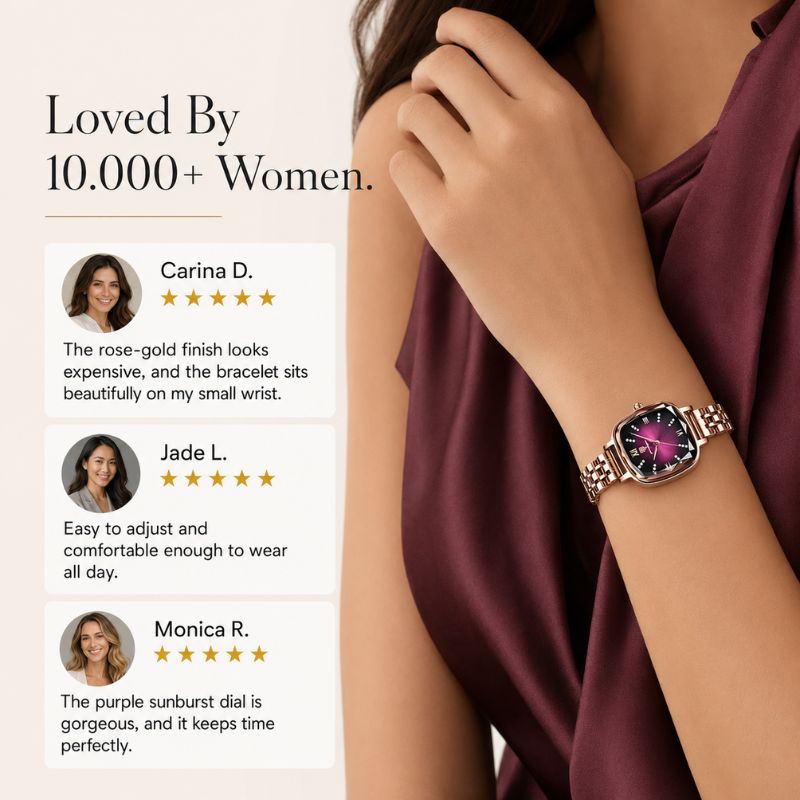 Crystal Dial Women’s Bracelet Watch