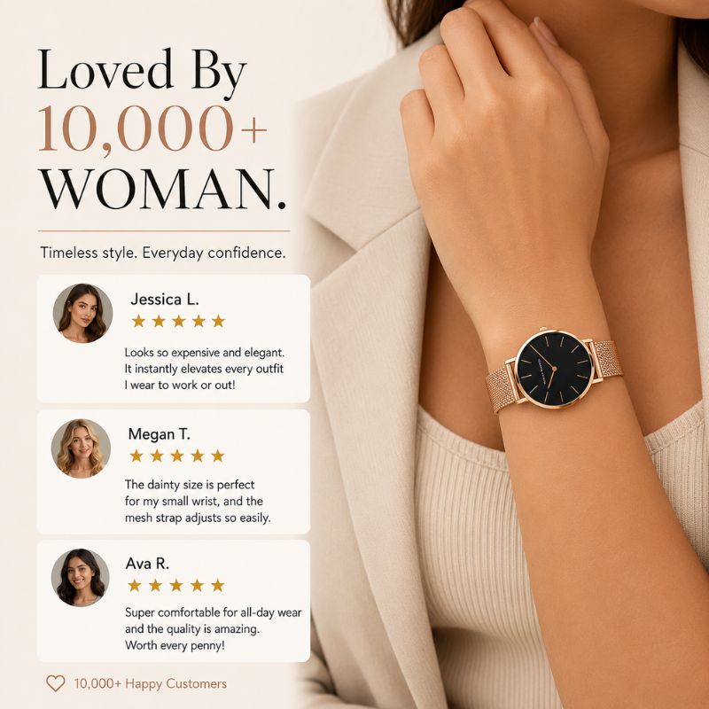 Minimalist Round Mesh Watch