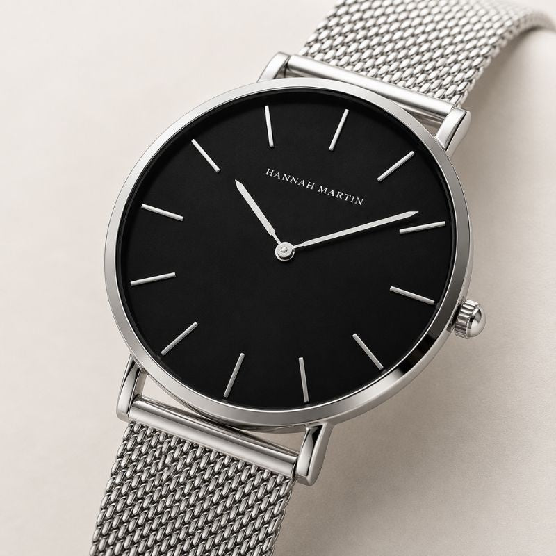 Minimalist Round Mesh Watch
