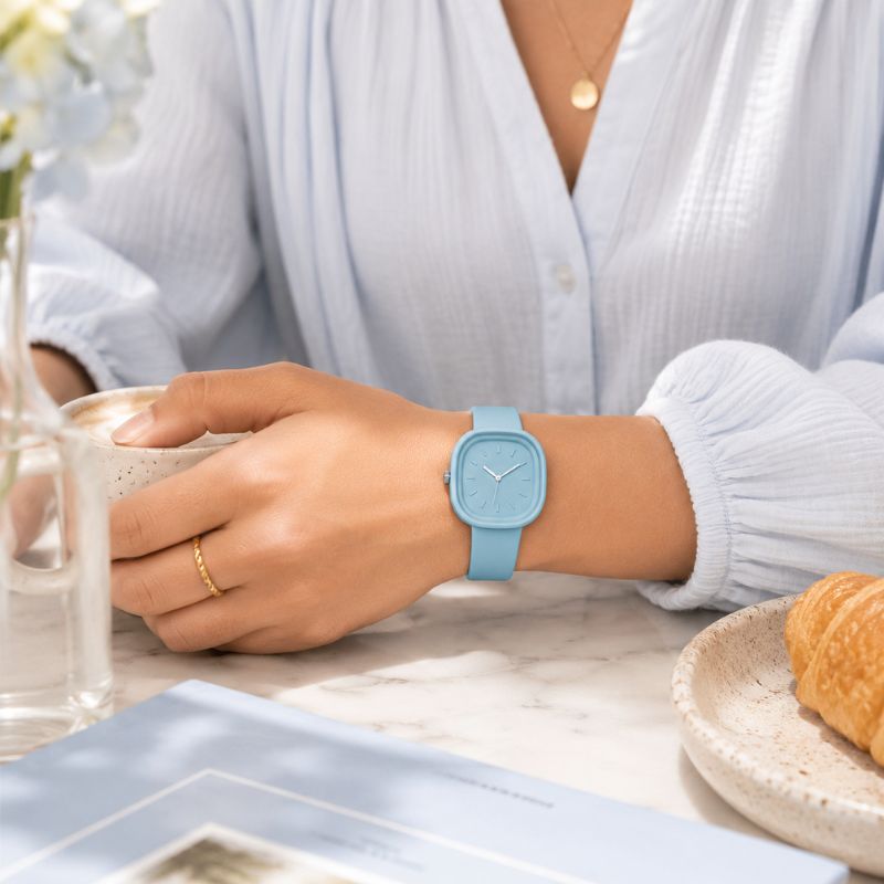Pastel Square Silicone Watch