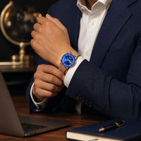 Roman Numeral Mesh Strap Watch