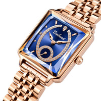 Artistic Rectangular Dial Bracelet Watch