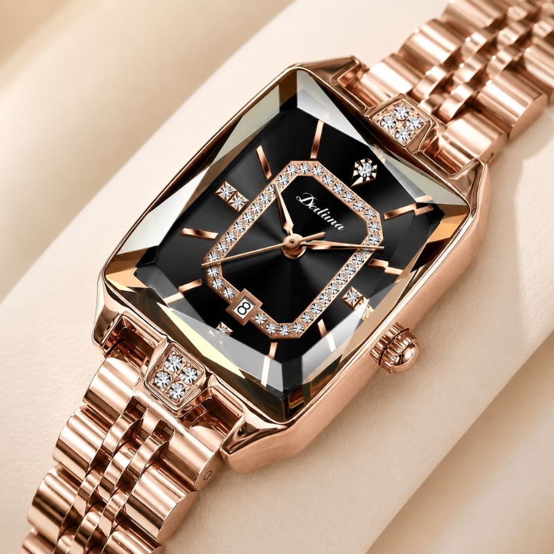 Crystal Rectangle Bracelet Watch
