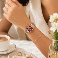 Crystal Rectangle Bracelet Watch