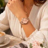 Crystal Heart Bracelet Watch
