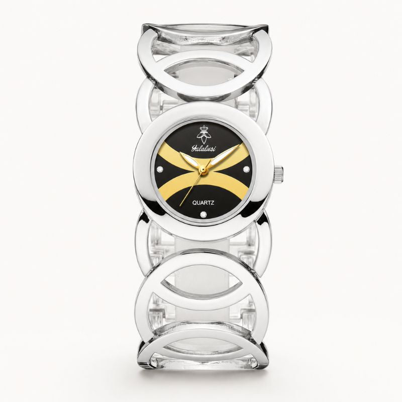 Luxury Gold Oval Women’s Quartz Bracelet Watch