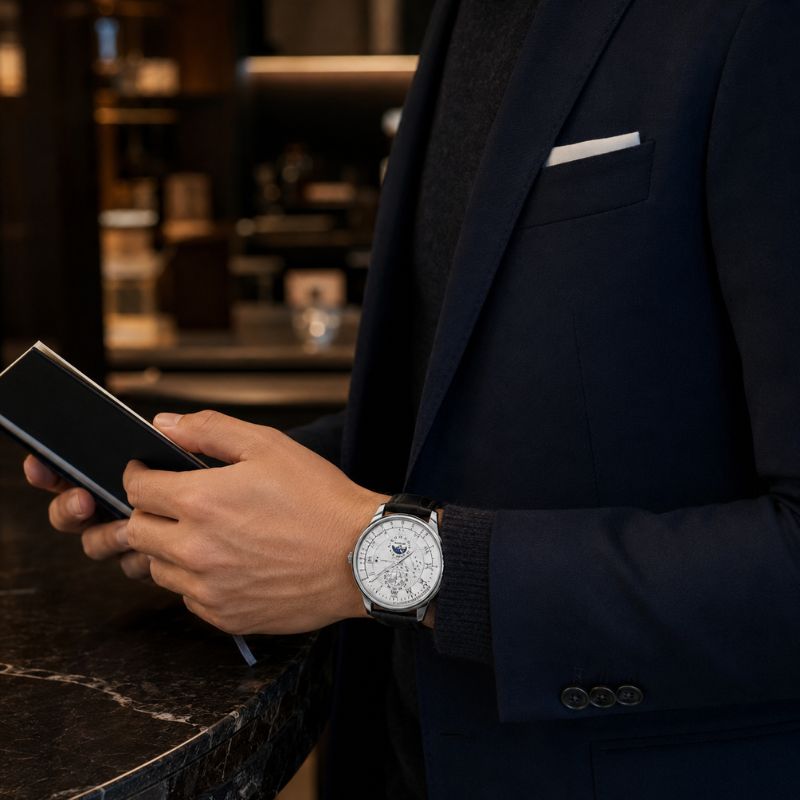 Classic Moonphase Quartz Watch