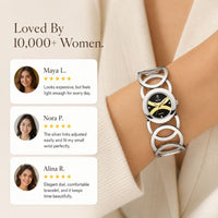 Luxury Gold Oval Women’s Quartz Bracelet Watch