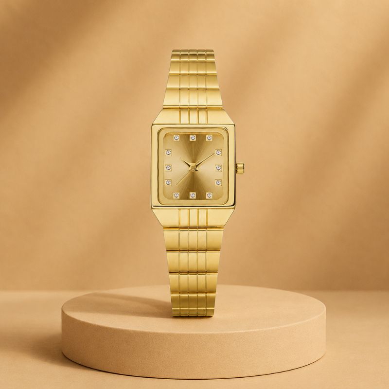 Vintage Gold Rectangle Watch