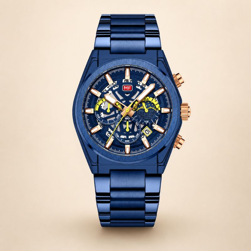 Skeleton Chronograph Watch