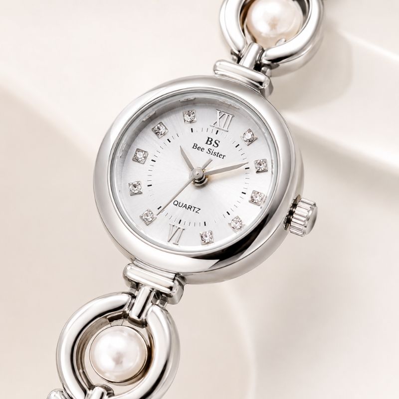 Pearl Accent Bracelet Watch