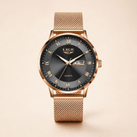 Roman Numeral Mesh Strap Watch