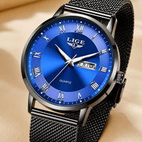 Roman Numeral Mesh Strap Watch