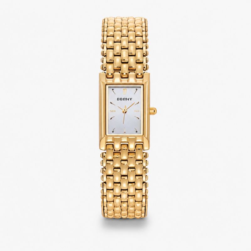 Vintage Gold Rectangular Bracelet Watch