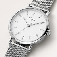 Marble Dial Mesh Bracelet Watch