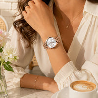 Crystal Heart Bracelet Watch