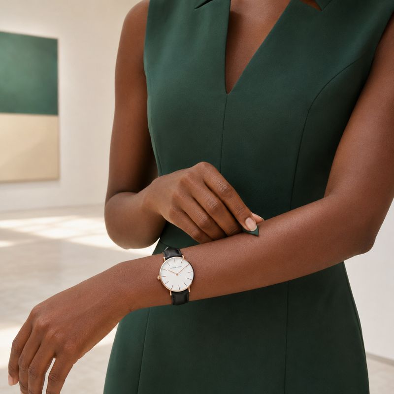 Classic Minimalist Leather Watch