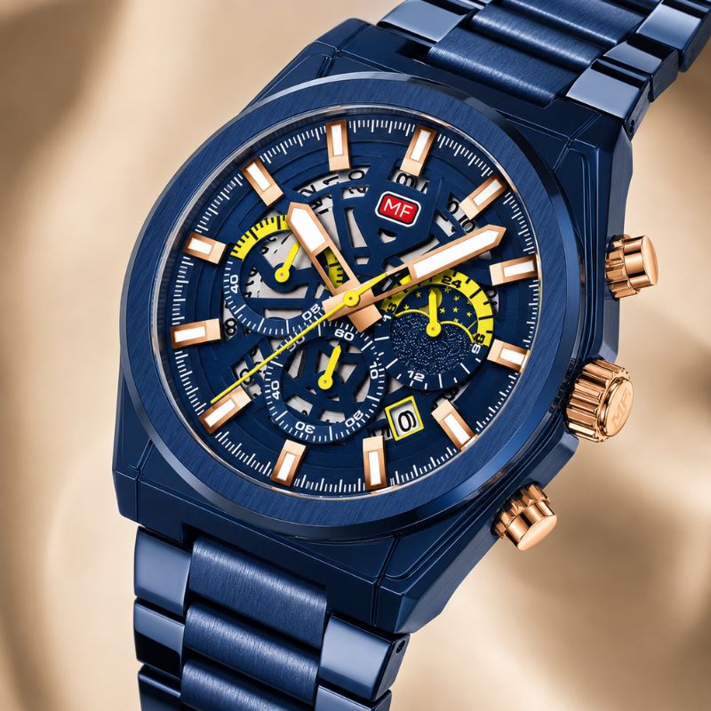 Skeleton Chronograph Watch