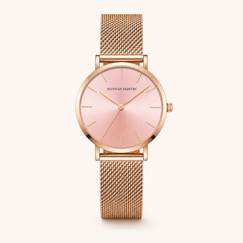 Rose Gold Dainty Bracelet Watch