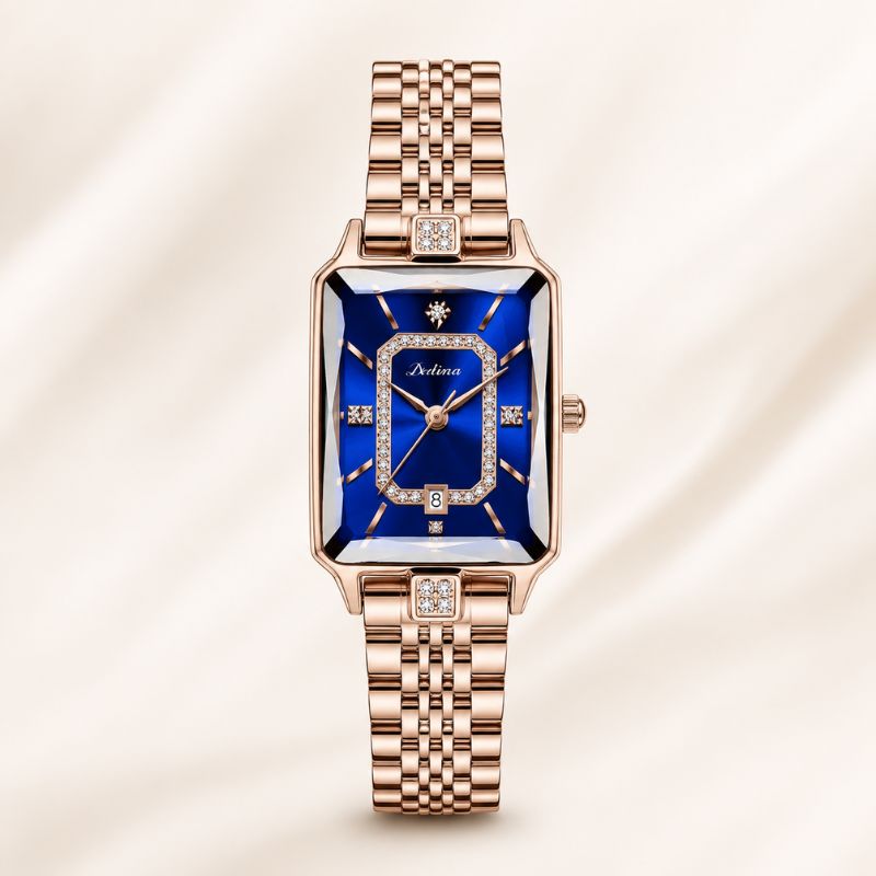 Crystal Rectangle Bracelet Watch