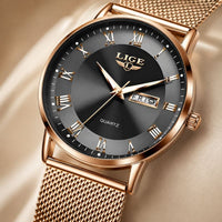 Roman Numeral Mesh Strap Watch