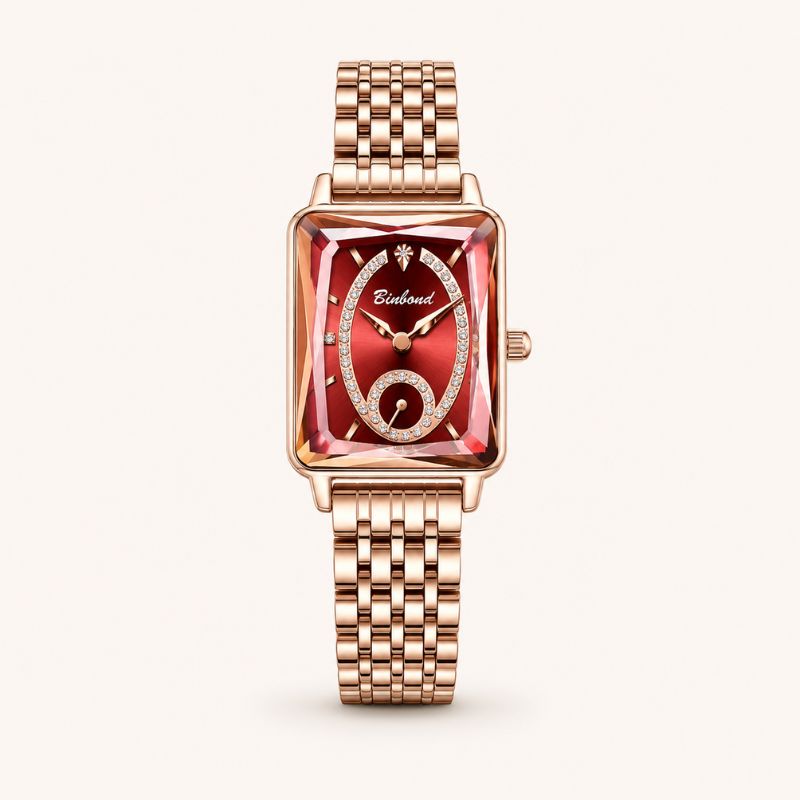 Artistic Rectangular Dial Bracelet Watch