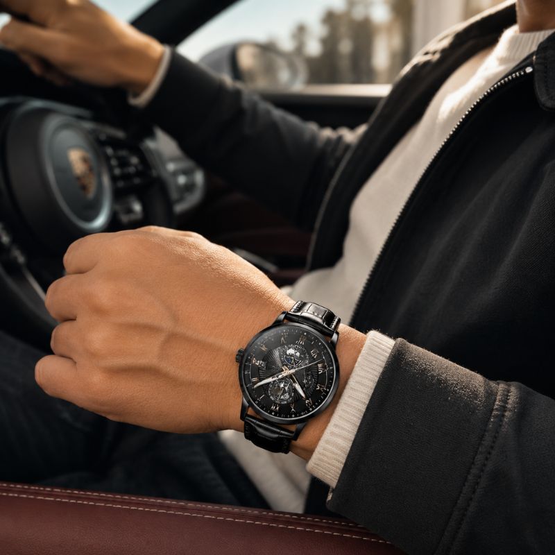Classic Moonphase Quartz Watch