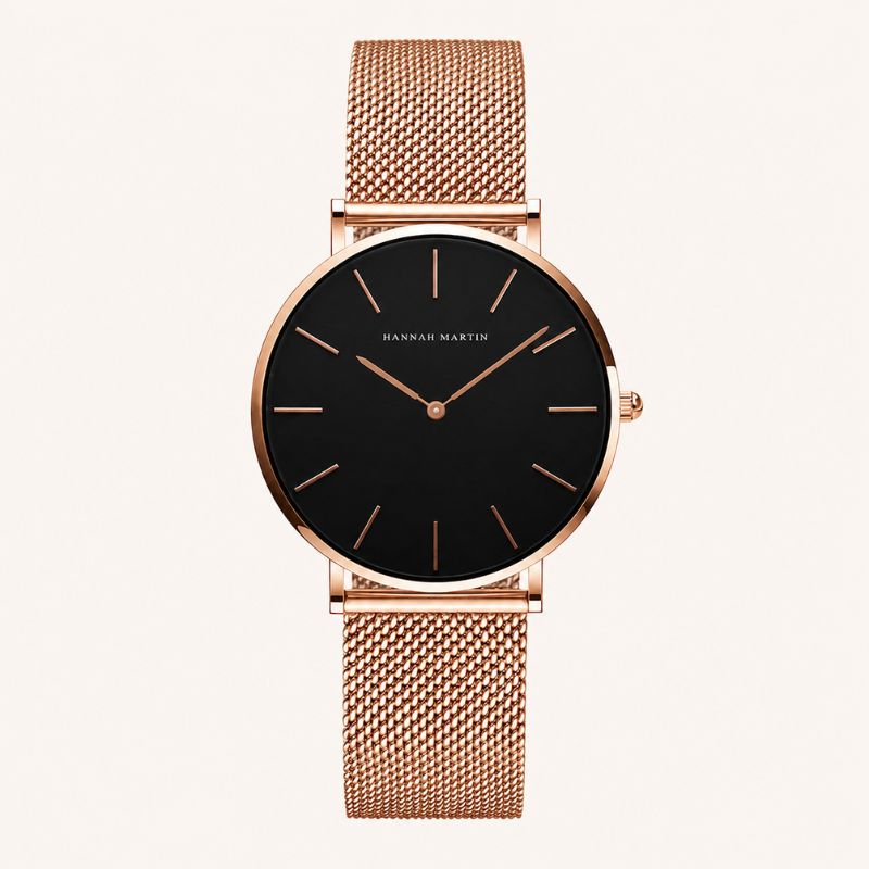 Minimalist Round Mesh Watch