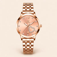 Crystal Heart Bracelet Watch