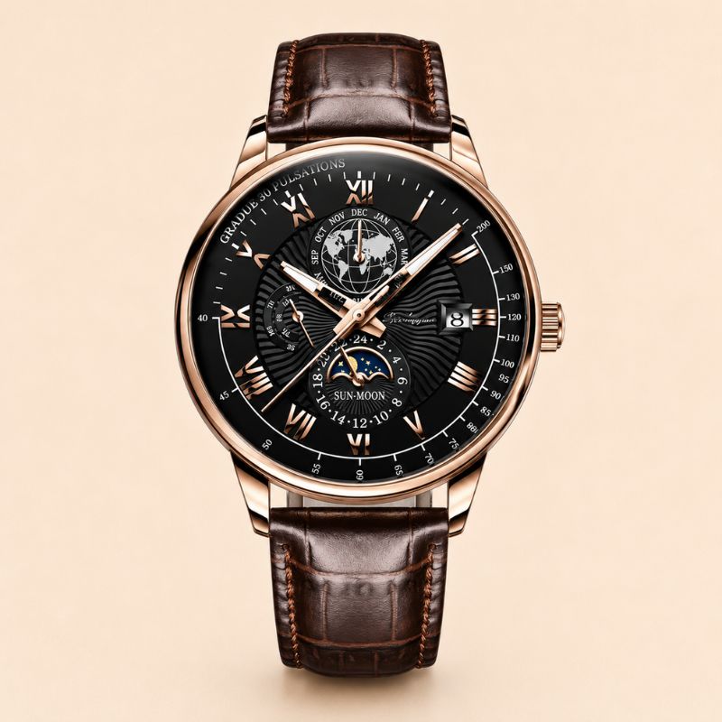 Classic Moonphase Quartz Watch