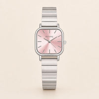 Square Dial Steel Bracelet Watch