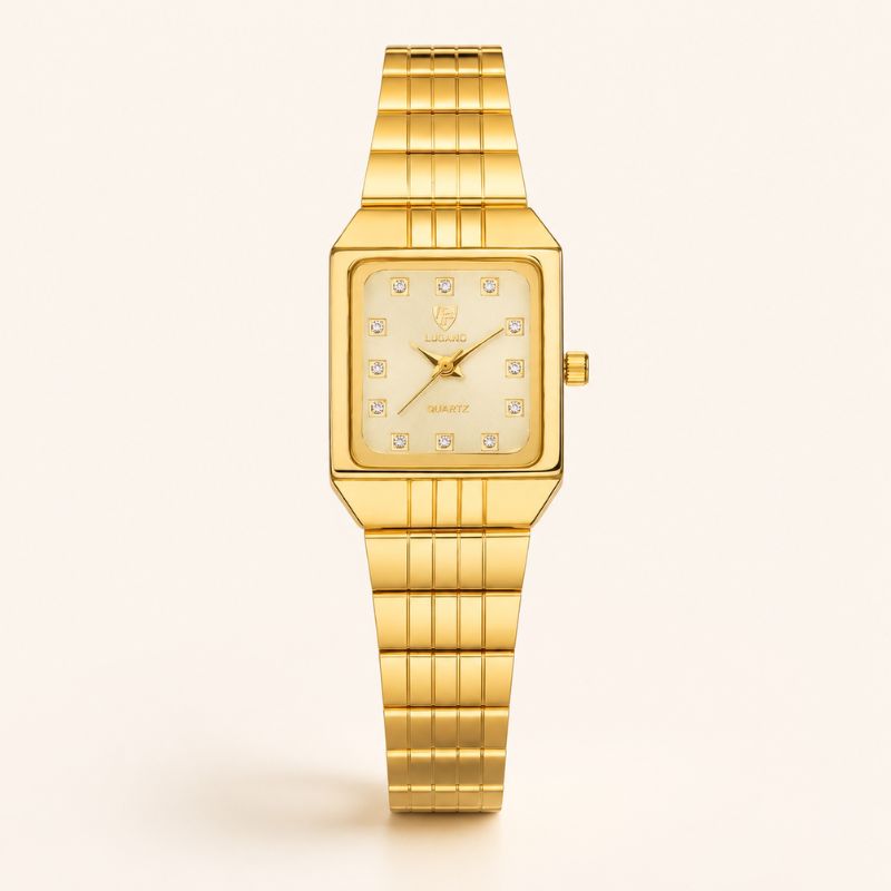 Vintage Gold Rectangle Watch