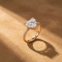 Zircon Heart Ring for Women