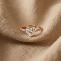 Zircon Heart Ring for Women
