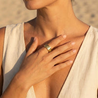 Zircon Gold Dragon Ring