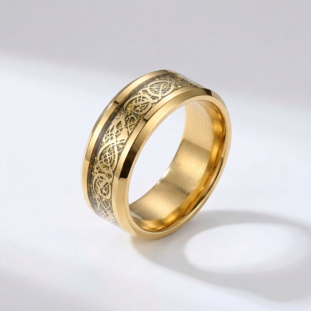 Zircon Gold Dragon Ring