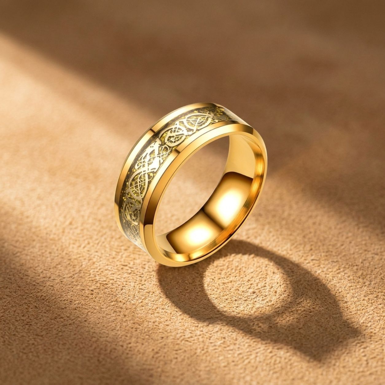 Zircon Gold Dragon Ring