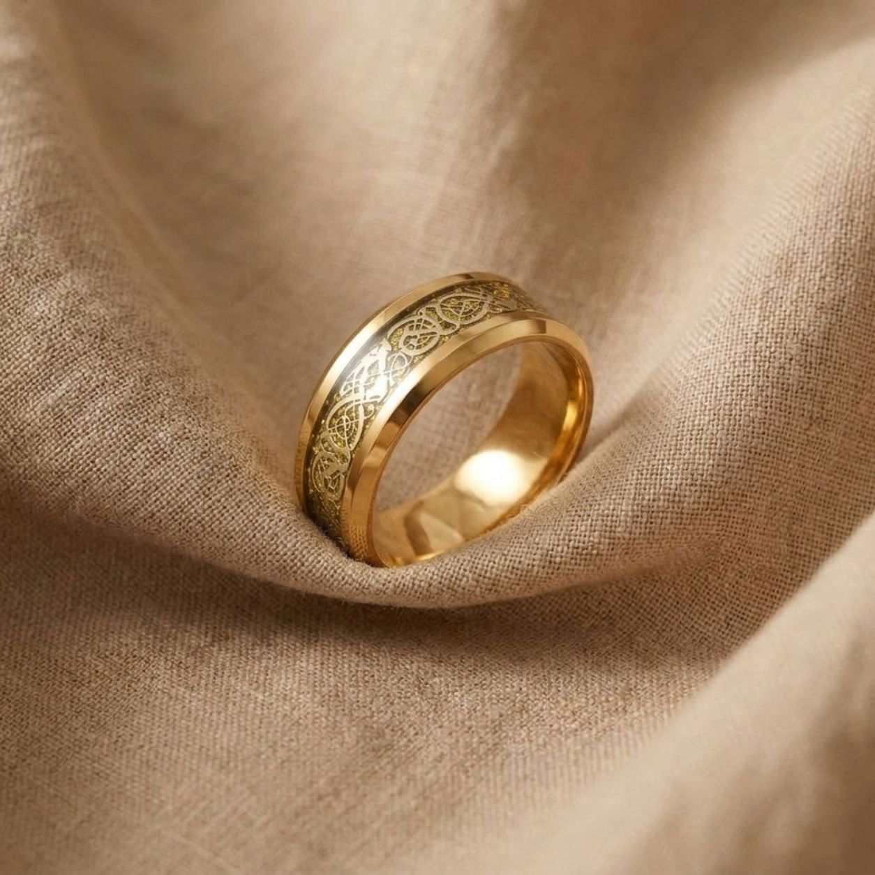 Zircon Gold Dragon Ring
