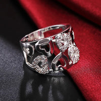 Vintage Heart-shaped Cutout Ring